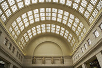 View of ceiling decorations inside Union Station train depot by Danita Delimont