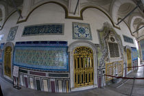 Middle East Turkey and city of Istanbul with the beautiful tile work of the Topkapi palace by Danita Delimont