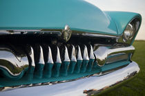 Detail of antique car grill at a car show by Danita Delimont