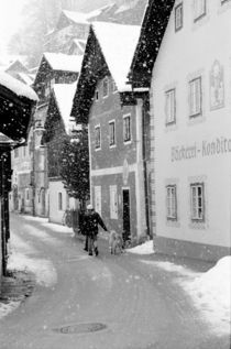 Snowy street by Danita Delimont