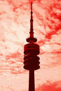 Munich television tower pop art von Falko Follert