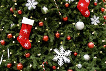 Christmas decorations on tree von Danita Delimont