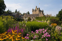 Beautiful gardens and famous castle in Scotland called the Cawdor Castle in Cawdor Scotland by Danita Delimont