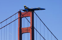 Blue Angels flyby during 2006 Fleet Week performance in San Francisco von Danita Delimont