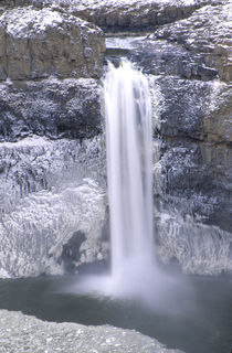 Palouse Falls in winter by Danita Delimont
