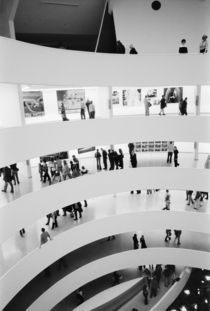 New York City: The Guggenheim Museum Crowded Gallery View by Danita Delimont