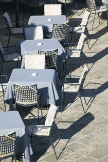 Cafe Tables and Chairs by Danita Delimont