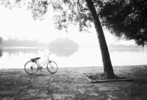 Bicycle & Bay Mau Lake Lenin Park by Danita Delimont