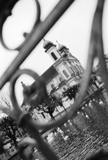 Jesuit church through railing by Danita Delimont