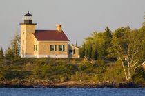 Lighthouse on Lake Superior near Copper Harbor Michigan by Danita Delimont