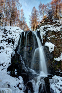 Wasserfall im Winter von Wolfgang Dufner