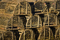 Wooden Lobster Traps by John Greim