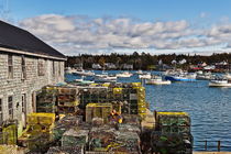 Lobster traps, Bernard, Maine, USA by John Greim
