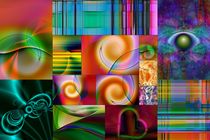 Collage Farbenfroh von claudiag