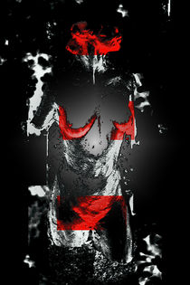Body Art 3 in B&W and Red von Igor Shrayer