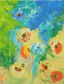 Fleurs de printemps by myriam courty