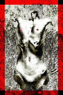 Body Art 5 in Silver and Red von Igor Shrayer