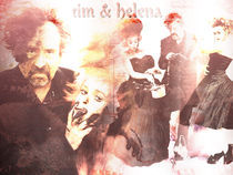 Tim Burton & Helena Bonham Carter by Lorenza Dona'