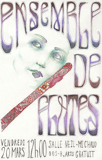 Art nouveau themed poster von Monique Aubé