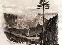 Falls of the Yosemite by Warren Thompson