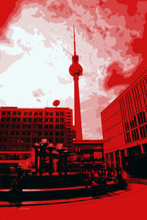 Berlin im Rot Licht Poster von Falko Follert