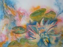 Lotus Flower Abstract von Warren Thompson