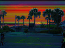 Daytona Beach Pier From Bandshell Gradient Design by Blake Robson