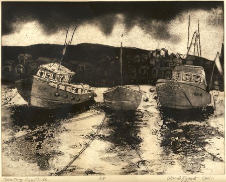 Staithes-etching
