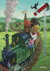 animal train journey by Martin  Davey