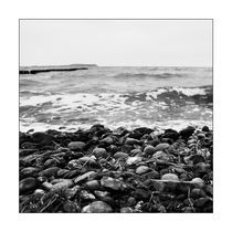 Baltic Waves picture - black and white photograph with white frame 4 von Falko Follert
