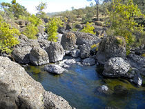 Giant Basalt Boulders Swimming Hole by Frank Wilson