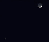 Mond und Venus am 26.1.2012 by Wolfgang Dufner