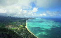 Waimanalo Bay Windward Oahu by Kevin W.  Smith