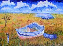 Solitary Boat  by Warren Thompson