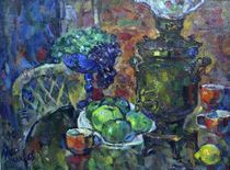 Samovar And Apples by Ivan Filichev