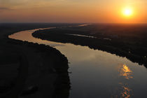 River at sunset  by Waldek Dabrowski