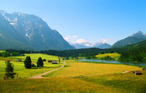 Alpine Farmland Bavaria Germany by Kevin W.  Smith