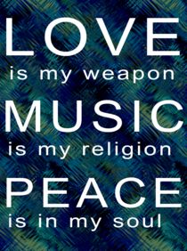Love Music Peace by regalrebeldesigns