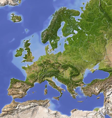 Europe-relief-natural