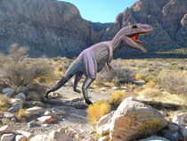 Gigantosarus In The Desert by Frank Wilson von Frank Wilson