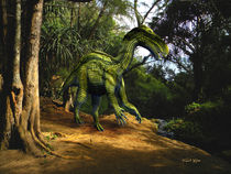 Iguanodon In The Jungle by Frank Wilson von Frank Wilson