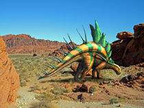 Kentrosaurus in the Desert by Frank Wilson von Frank Wilson