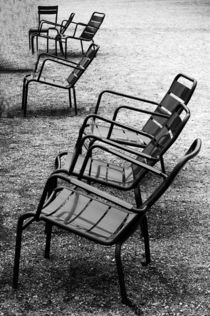 Luxembourg garden chairs, France von Katia Boitsova