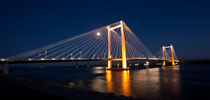 Cable Bridge at Night by Michael Kloth