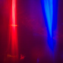 Blue and Red Light Abstraction by Michael Kloth
