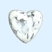 Pastel Blue - White Heart by Philip Roberts