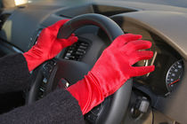 Red Driving Gloves von Buster Brown Photography