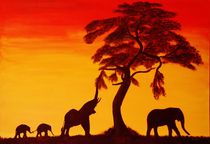 Sonnenuntergang in Afrika von Petra Koob