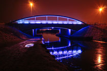 Blue Bridge at night by Buster Brown Photography