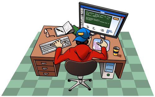 Boy-working-at-computer
